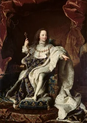 Portrait de Louis XV (1710-74) en costume de sacre, 1715